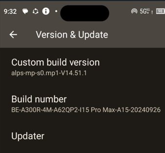 Navigate to developer options
