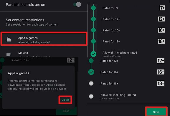 bloquear o download de um aplicativo específico
