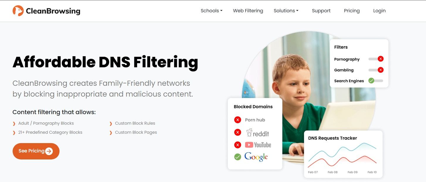 bloquear conteúdo adulto com CleanBrowsing DNS