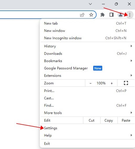 Chrome-Einstellungen