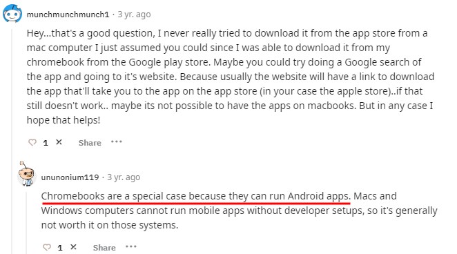 Use Hinge on PC via Chromebook