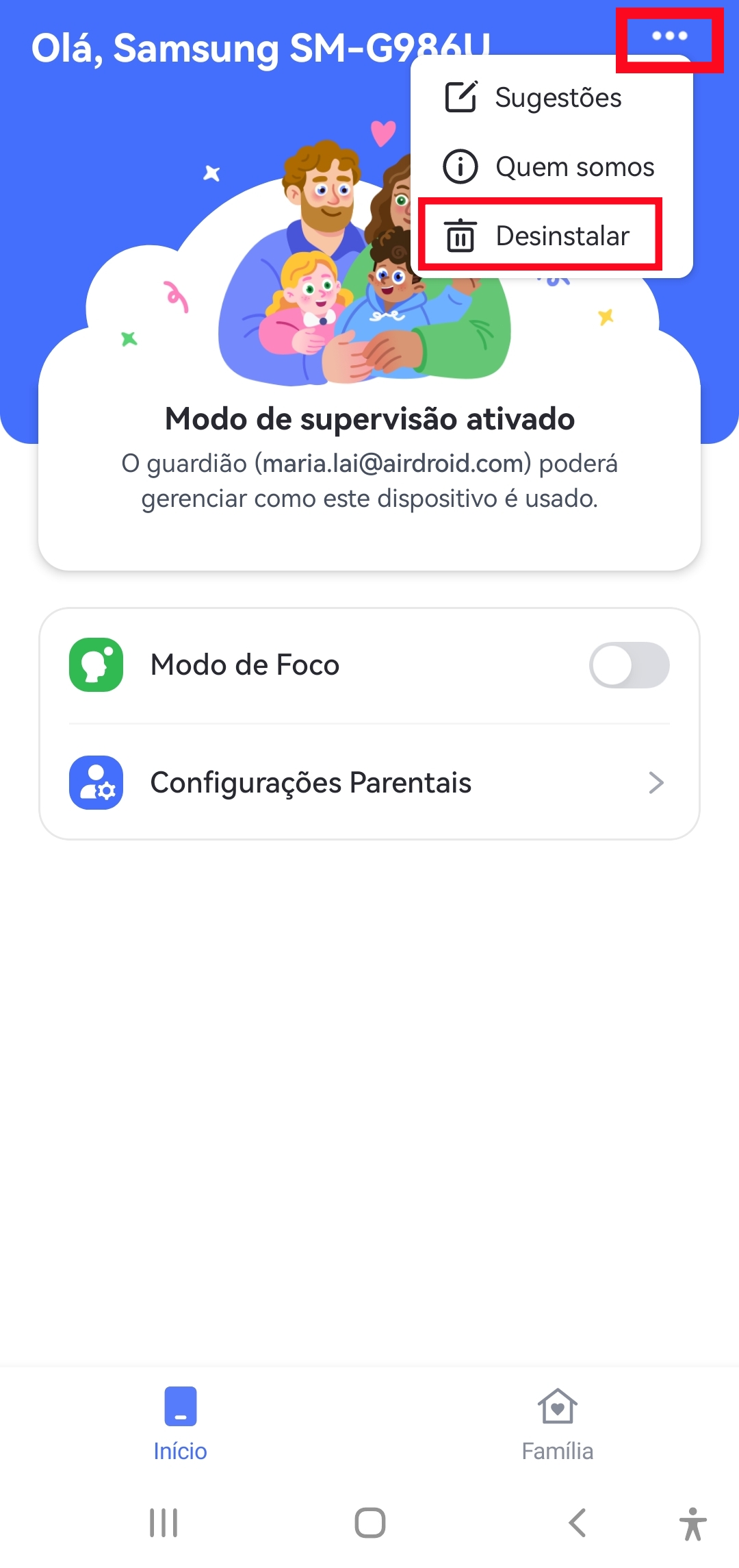 desinstalar AirDroid Kids