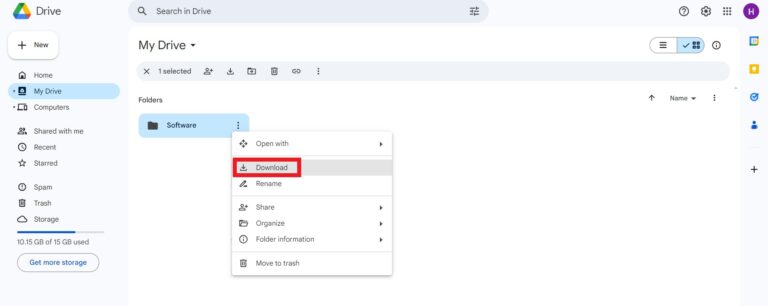 download the software on new device
