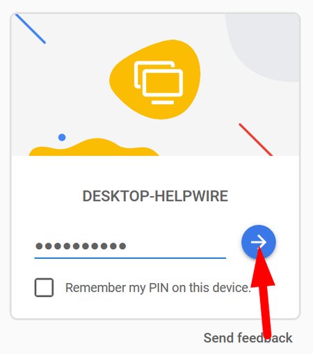PINを入力して接続する