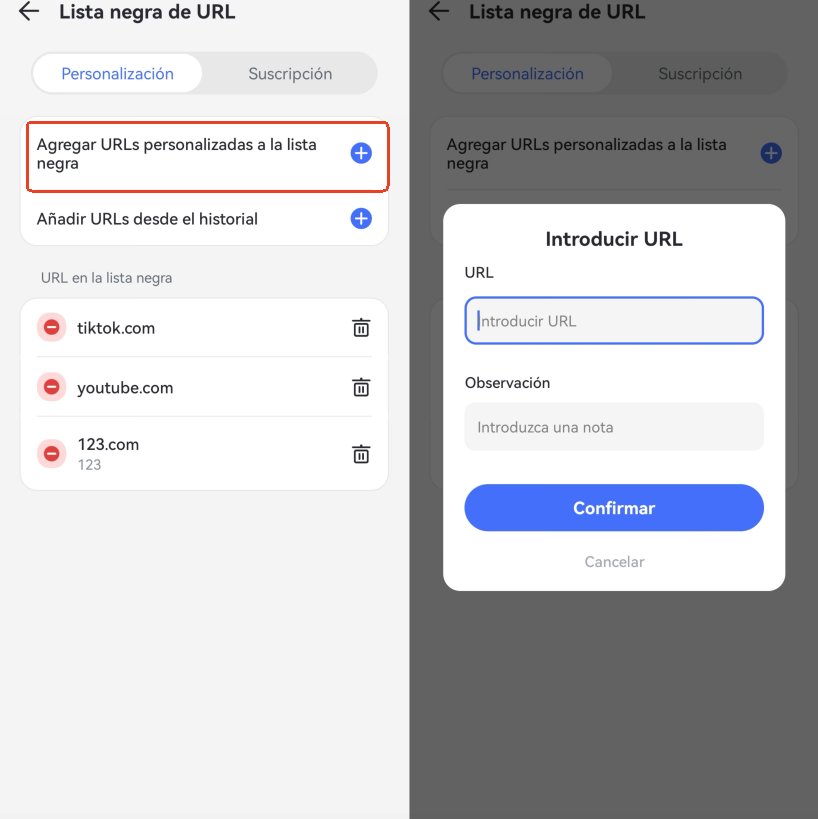 añadir sitios de citas para bloquear