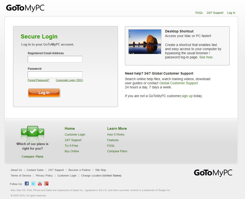 GoToMyPC login