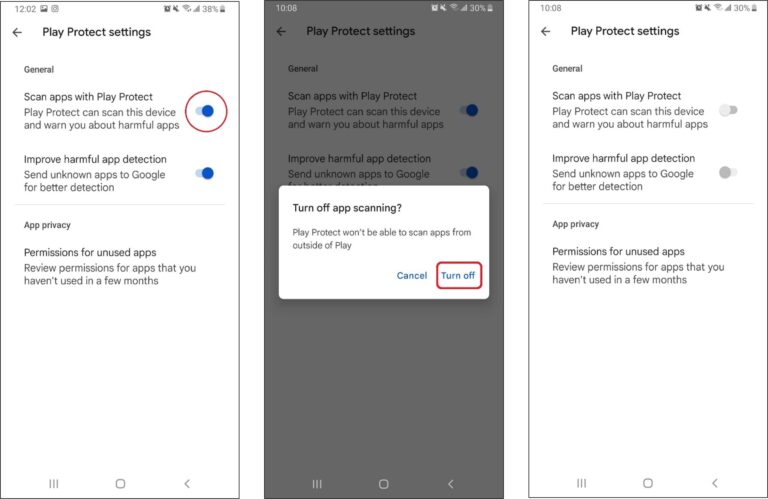 Como ativar ou desativar o Google Play Protect - 4