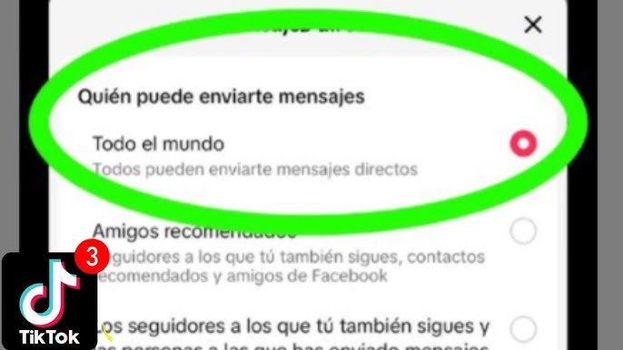 quien puede enviar dm en tiktok