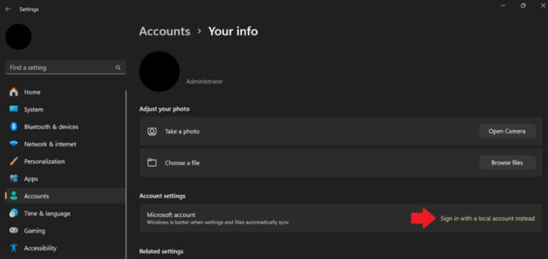  Microsoft-Konto aus Windows 11 entfernen
