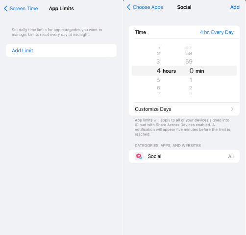 App-Beschränkungen hinzufügen, um Apps auf dem iPhone zu blockieren