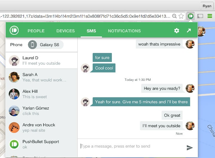 sync notifications via Pushbullet