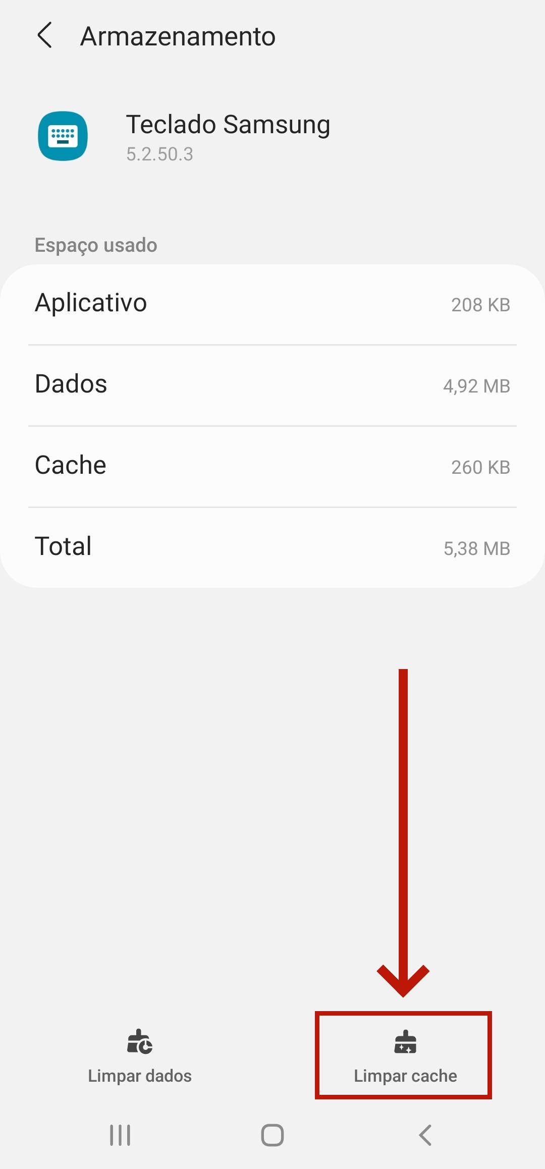 Limpe o cache e dados de teclado no dispositivo Samsung