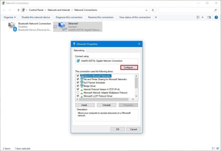 WoL Windows Settings