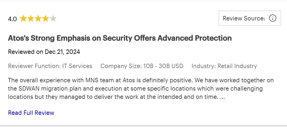 Atos review