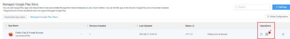 Force a atualização do app Android