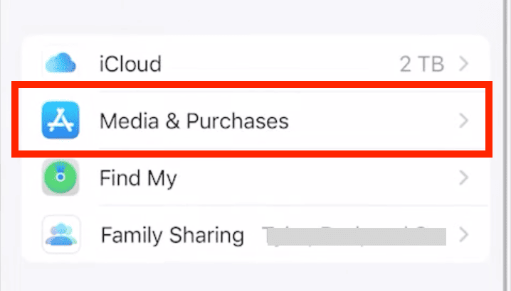Selecione mídia e compras