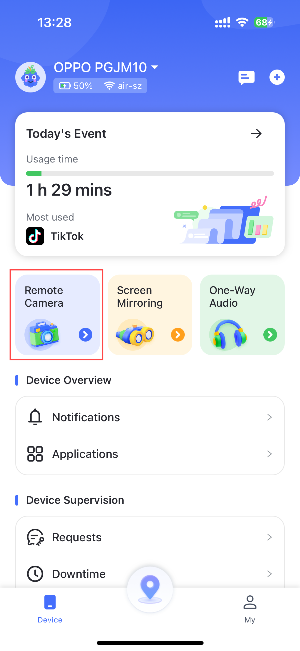 Remote Camera feature
