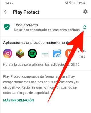 comprobar Play Protect google