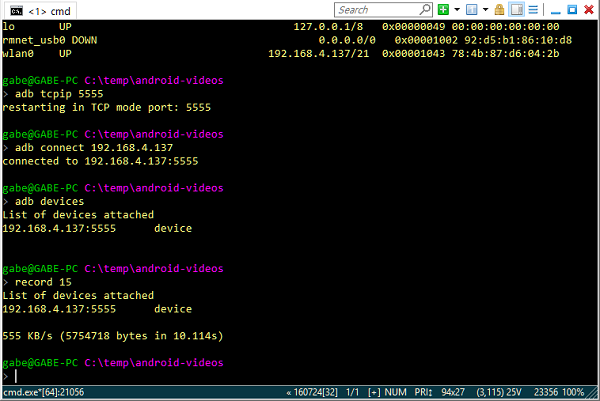 ADBでスマートフォンをPCに接続する