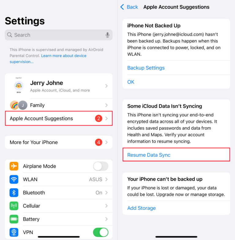 Corrigir compartilhamento de localização indisponível