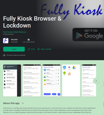 fully kiosk browser android