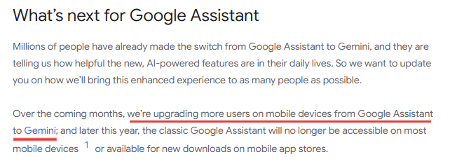 Google Assistant aktualisiert auf Gemini