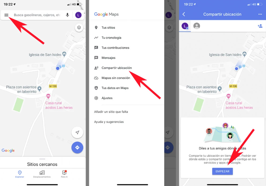 ubicación compartida