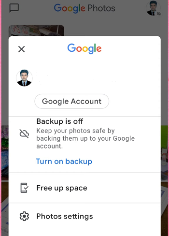Google Fotos Backup aktivieren