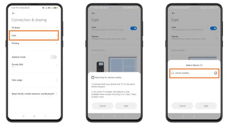 miracast xiaomi to tv 768x426