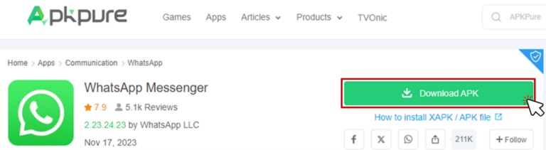 Die APK-Datei in Remote-Geräte verschieben