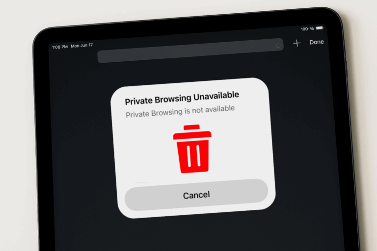 remove private browsing mode