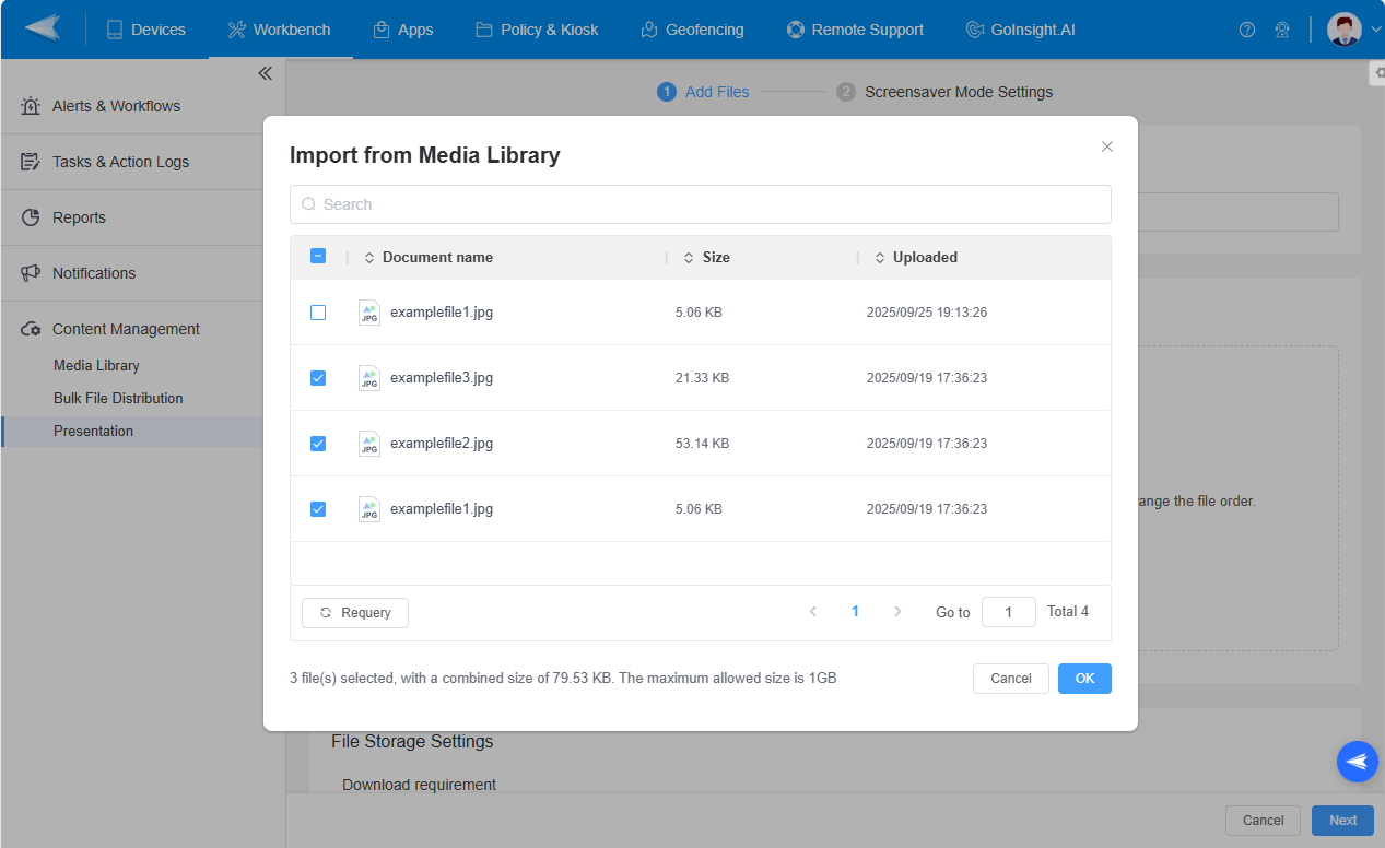 screensave-mode-import-from-media-library-2