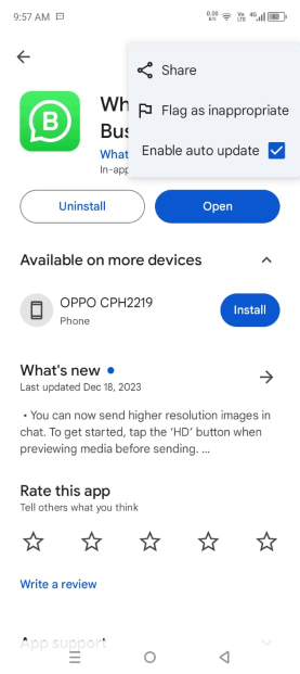stop android app update 5