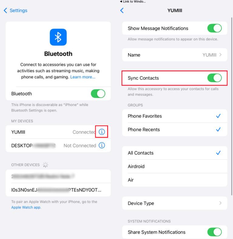 Kontakte vom iPhone zum PC synchronisieren