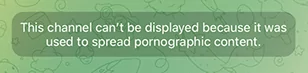 ポルノのため、このチャンネルは表示できません