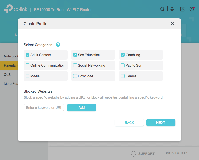 block porn on Router