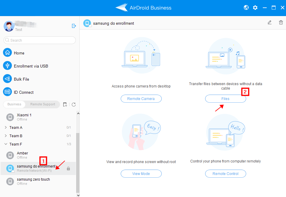 two way transfer choose device