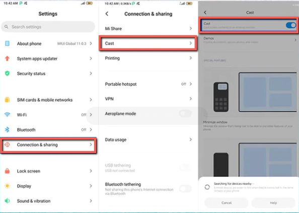 xiaomi screen mirroring